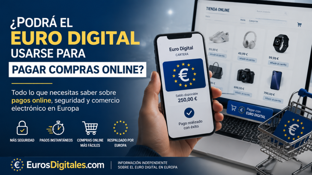 Pago online con euro digital desde wallet europea