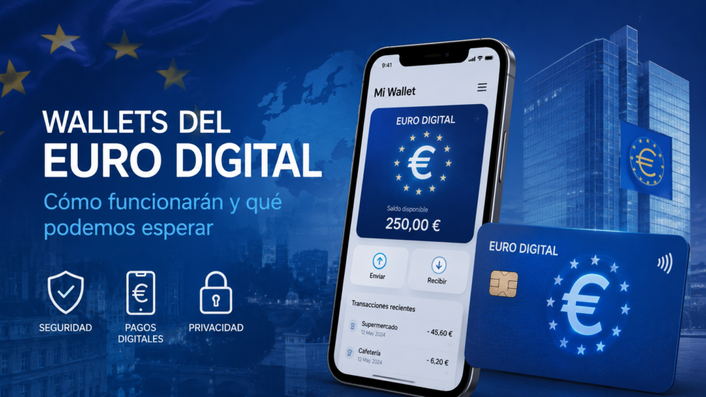 Wallet oficial del Euro Digital para pagos digitales en Europa