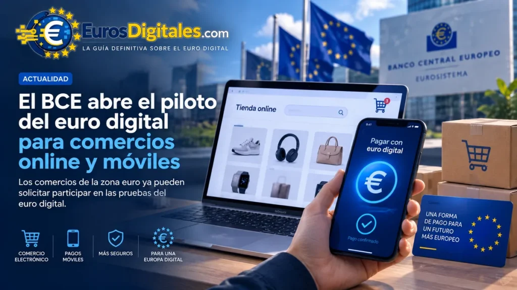 Piloto del euro digital para comercios online